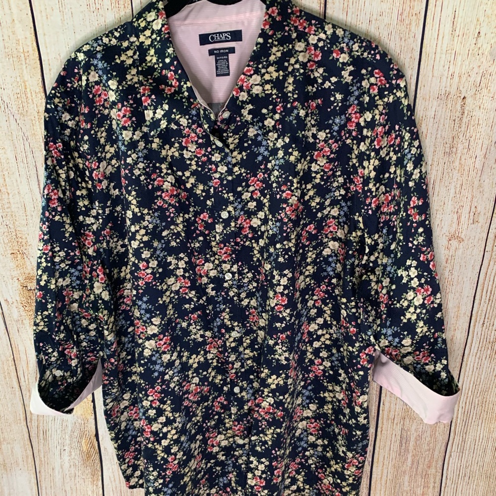 Chaps No-iron Long Sleeve Blouse